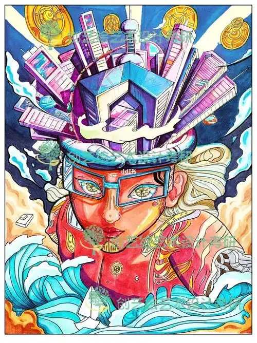 2021湖工大视传设计考研手绘快题主图分享