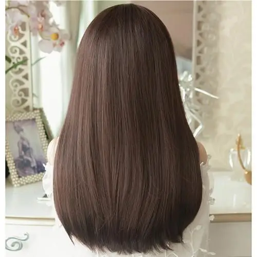 中长发图片直发背面