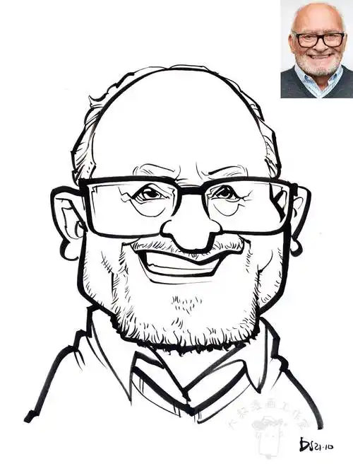 简笔肖像漫画似颜绘【线稿】