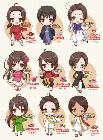 黑塔利亚 亚细亚特色食品