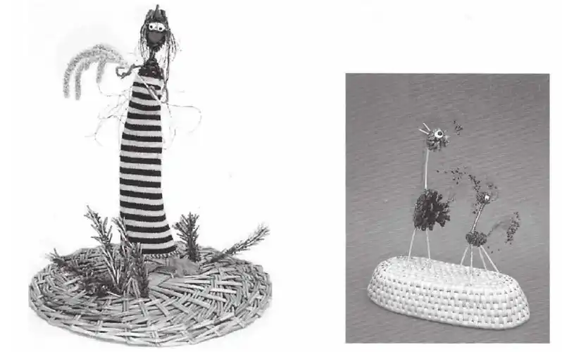 点状材料的粘贴