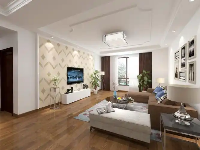 现代风格三室二厅装修设计效果图