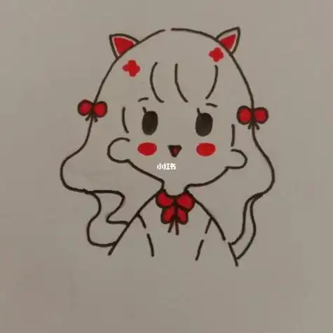 超萌超可爱简笔画女孩(超可爱的简笔画幸运女孩) -【爱个性】