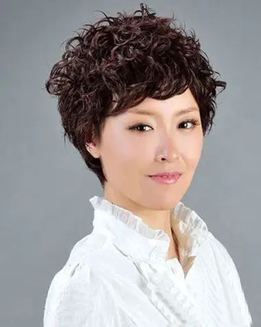 中老年烫什么样的发型好看 中老年小卷烫发发型图片(3)