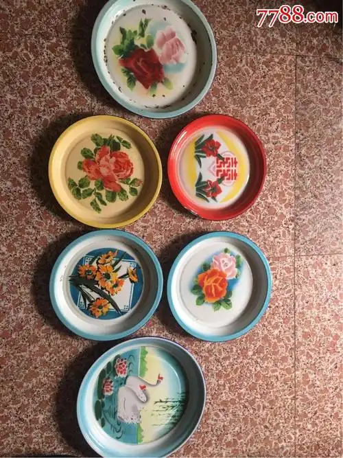怀旧物品民俗物品老搪瓷茶盘