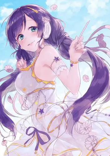 紫色头发美少女美丽裙子4k 竖屏动漫,高清图片,手机壁纸