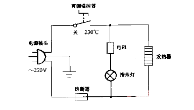 美的gd150c型多功能不粘电热锅电路图