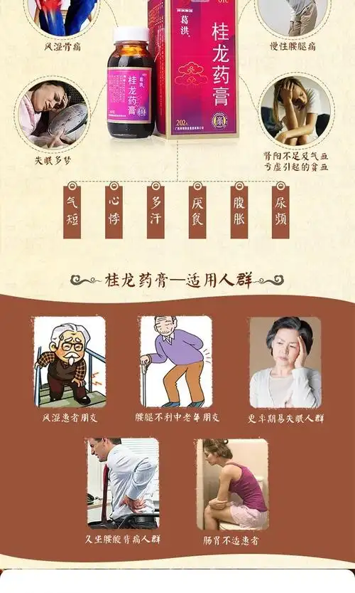 葛洪桂龙药膏202g祛风除湿舒筋活络温肾补血用于风湿骨痛慢性腰腿痛7
