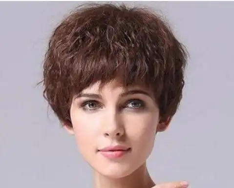 短发麦穗烫发型图片示范短发麦穗烫如何打理