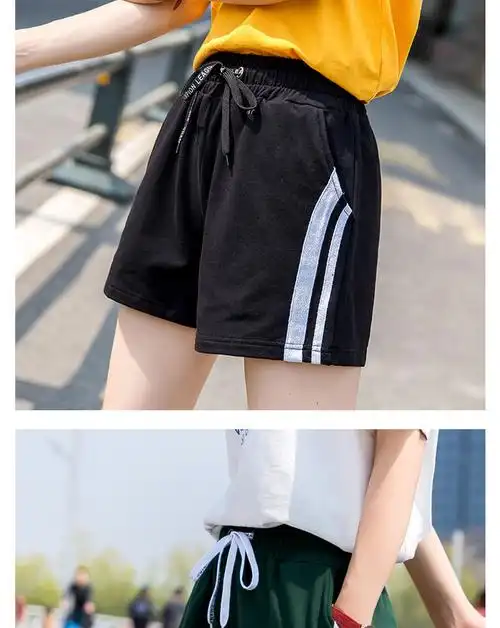 x跑步运动短裤女夏休闲阔腿宽松薄款裤子k5