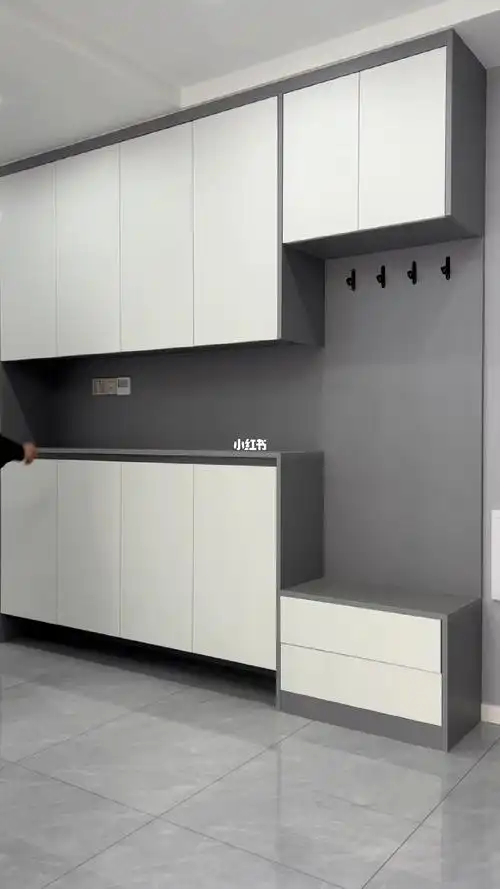 免拉手入户鞋柜设计