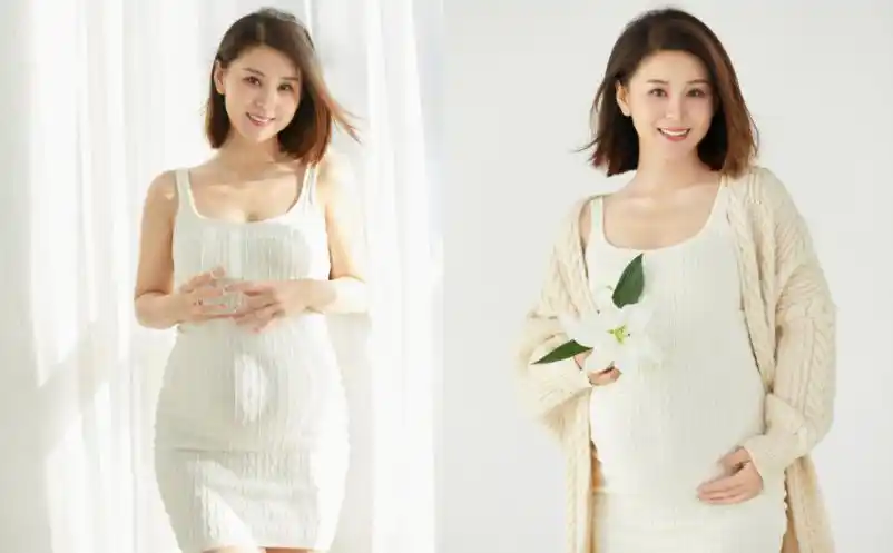 女星李小萌晒二胎孕肚照,已怀10个月产期将至,直言自己很辛苦