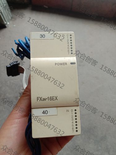 三菱plc扩展fx2n-16ex,拆机包好,成色如图.