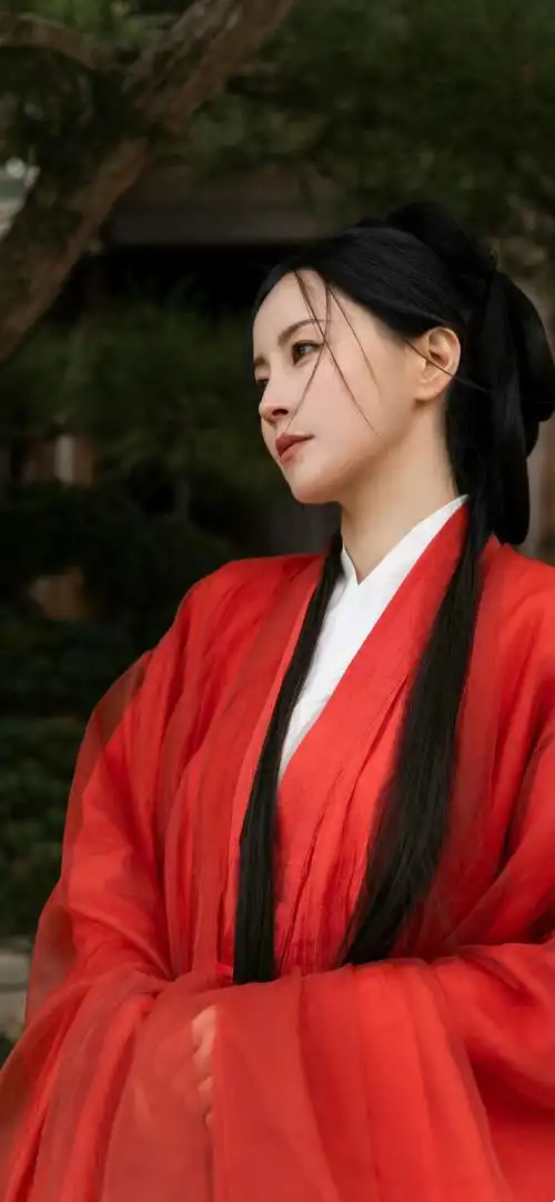 明星壁纸#古风美人|红衣热烈|女艺人壁纸陈瑶|张淼怡|傅颖