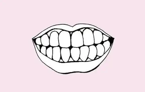 人的尖牙怎么画简笔画(如何画简笔画上下层牙齿) -【爱个性】
