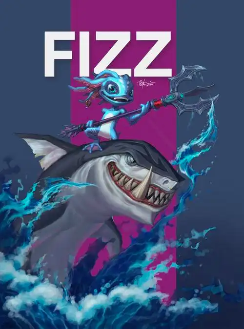 插画|英雄联盟小鱼人菲兹