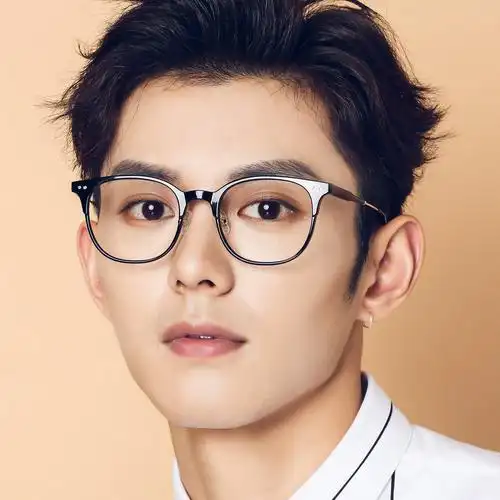 近视眼镜男大脸大框复古眼镜框男超轻 防蓝光眼镜男可配变色镜潮