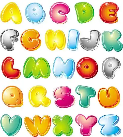 亮彩发光英文字母矢量图 ai -搜素材 - 站酷 (zcool)