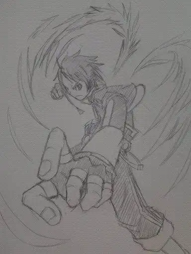 斗罗大陆唐三素描简笔画