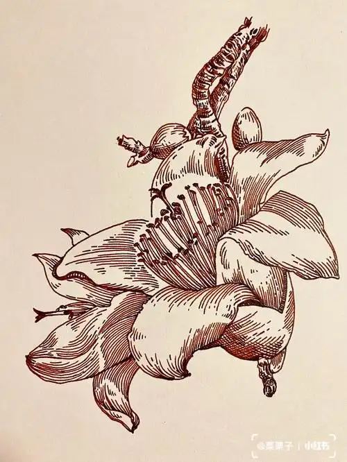 速写分享木棉花今日份练手