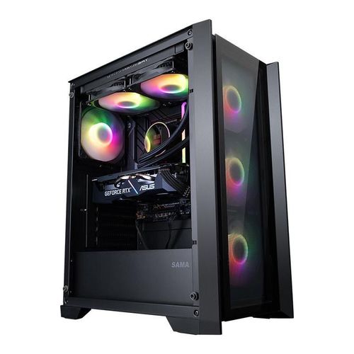 先马光之神台式电脑机箱电竞游戏机箱全侧透支持atx主板水冷机箱