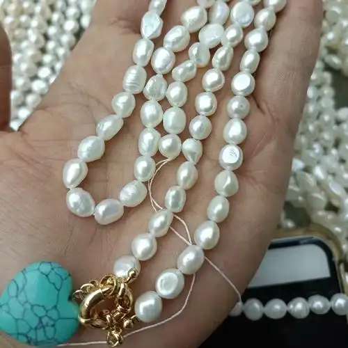 欧美轻奢小众高级感天然淡水珍珠项链独特爱心孔雀石锁骨链名媛风