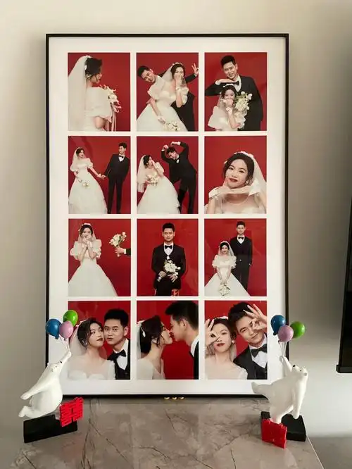杜绝婚纱照闲置07做成12宫格相框绝绝子