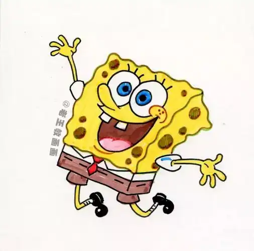 简笔画之海绵宝宝的画法