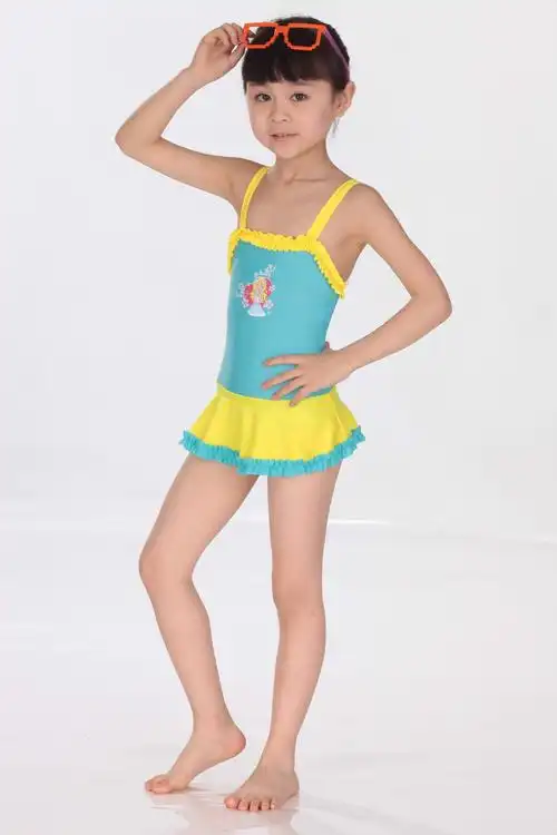 儿童泳衣可爱裙式女童连体泳装宝宝中大童泳装