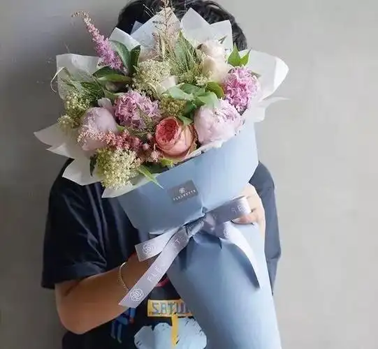 21支圆形花束包装教程新手简单(9个花束包装配色技巧)47