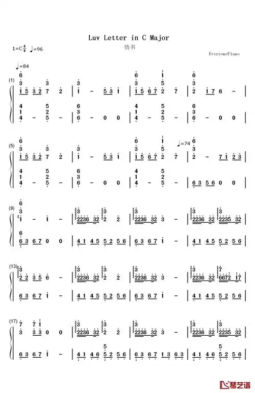 luvletter吉他谱djokawari未知调吉他图片谱2张