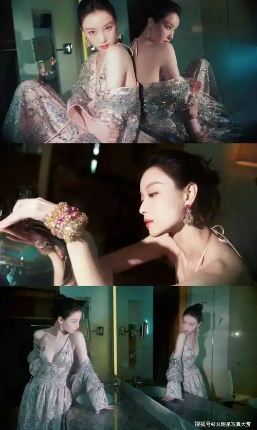 【倪妮性感写真美图】立体花卉刺绣服,嫣然动人,vogue盛典_造型_时尚