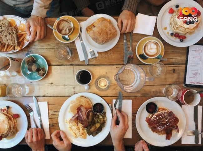 吃西餐示意图