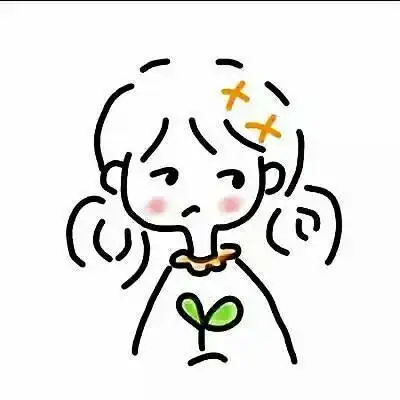 扎马尾q版人物简笔画女生头像