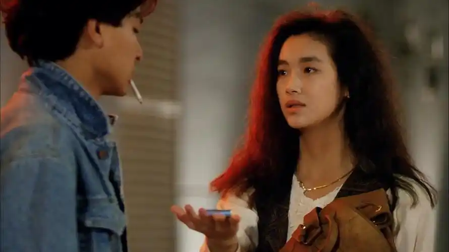 1990天若有情之追梦人乖乖女就这么穿赛博朋克的香港夜景吴倩莲