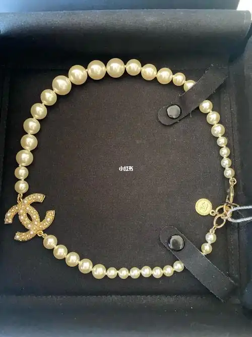 全新 香奈儿100周年纪念款双c珍珠项链