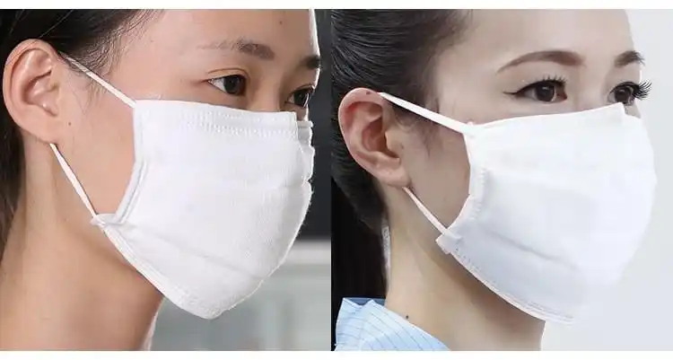 白色纱布口罩女夏季防雾霾防尘工业打磨家具专用透气可清洗易呼吸