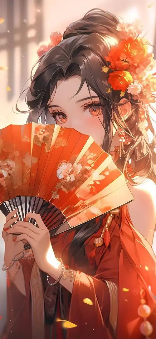 国风彩韵,持扇佳人动漫壁纸分享,一颦一笑尽显东方美