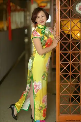 旗袍中年美妇的优雅从容照,中式美韵得以呈现.