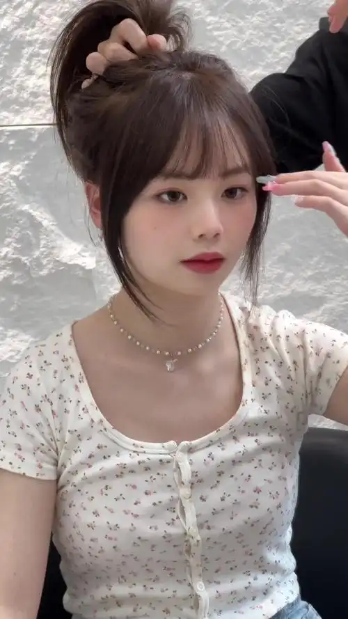 圆脸的女生我赌你们从没剪过这么好看的刘海