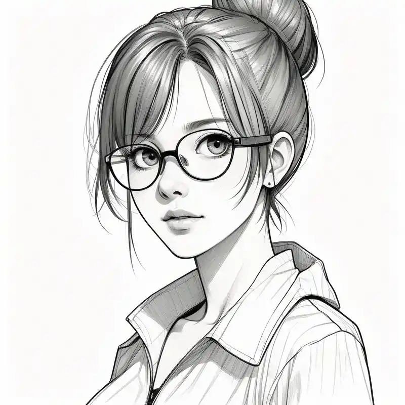 9297 职场范儿戴眼镜女生头像 今天给大家带来一组职场风戴眼镜的