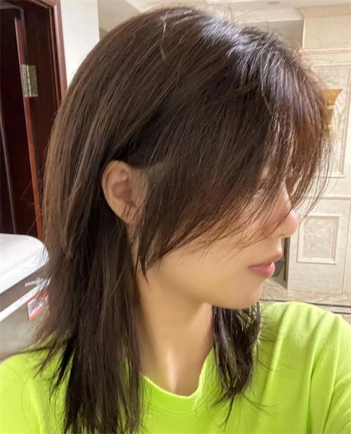 狼尾头是什么发型,其实就是前短后长的发型设计,和