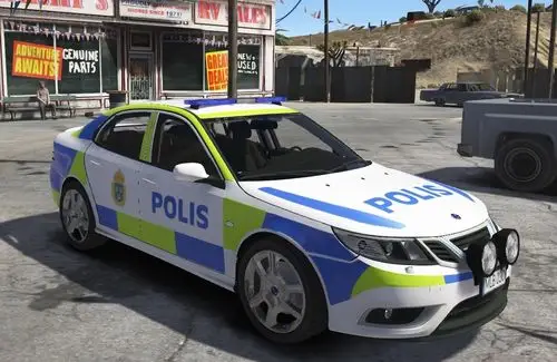 swedish police saab 9-3