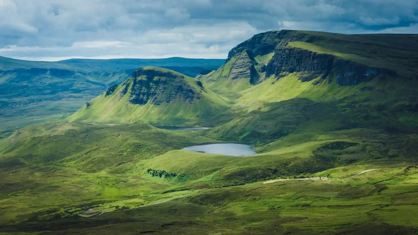 清新壮阔的自然风景图片桌面壁纸,青山绿水蓝天白云唯美的大自然风景
