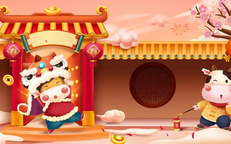 牛年2021新年高清壁纸-壁纸图片大全