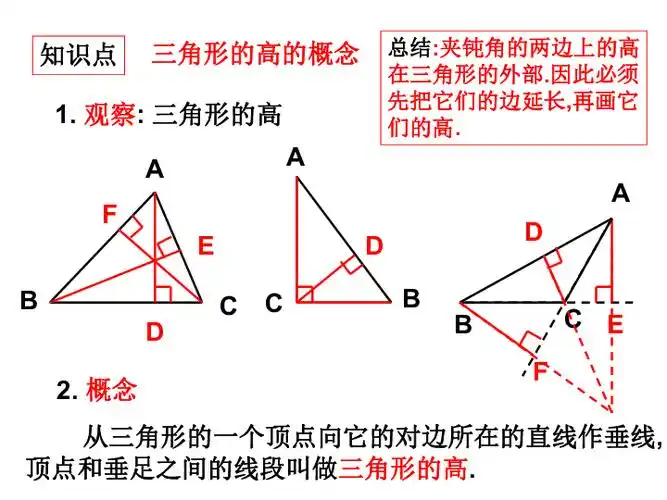 三角形的高