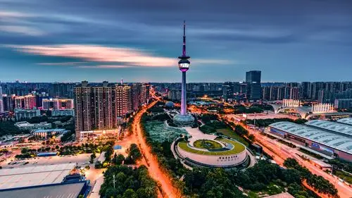 初秋电视塔·西安经典摄影打卡机位,电视塔,陕西自然博物馆