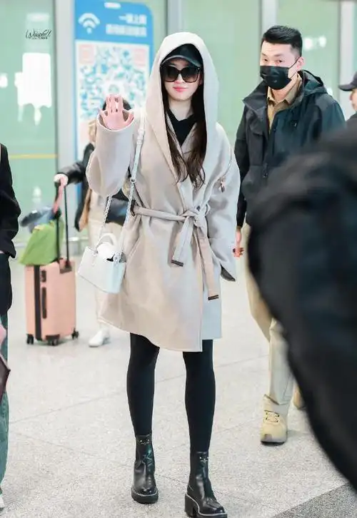 刘亦菲大墨镜走机场 星范儿十足|街拍|巴黎_网易订阅