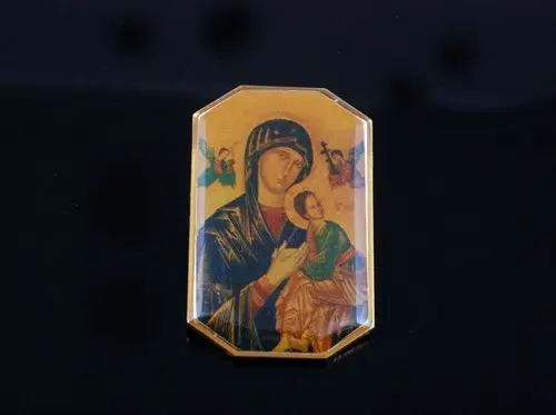 天主教圣物 永援圣母胸针(方形)