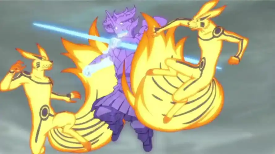 火影忍者:鸣人vs佐助,飞天须佐大战黄金九尾!